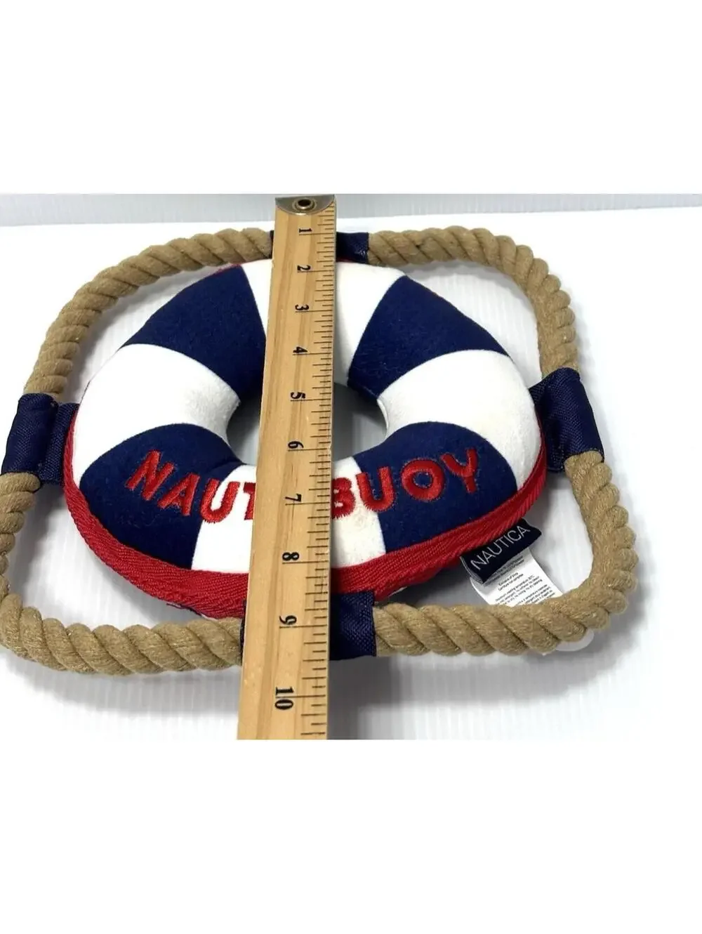 Nautica Nauti Buoy Dog Toy Rope Lifesaver Nautical Tug Fetch Pet Toy Play NEW